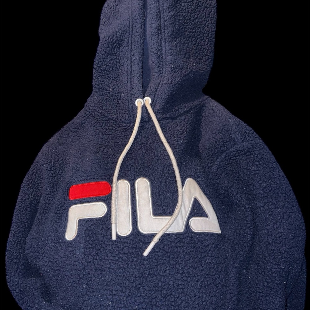Fila Navy Sherpa Hoodie